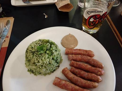 A plate of food on a table

Description automatically generated