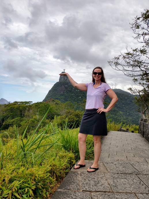 A person standing on a path

Description automatically generated
